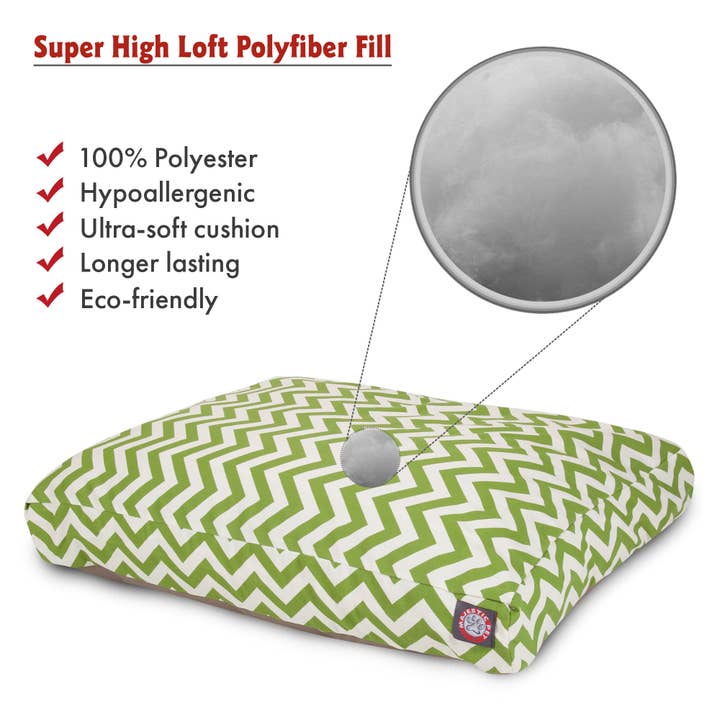 Majestic Pet Products – cama - Cão por atacado – Cama retangular para cães Chevron60