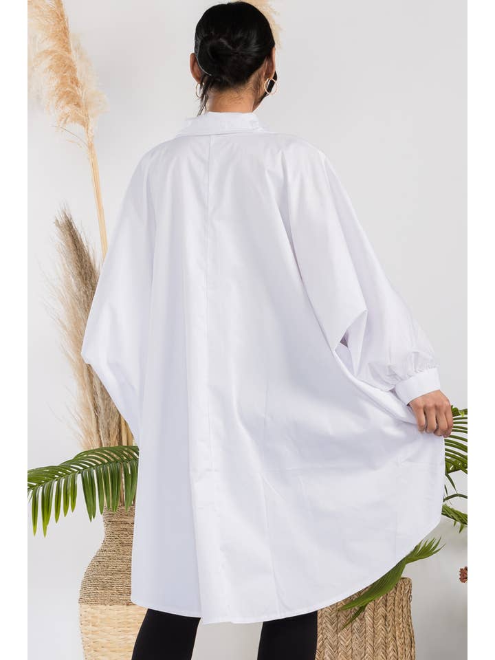 H&H Fashion Inc. - Wholesale Button Down Shirt - Women's - T304X - Hi-Lo Long Sleeve Shirt11