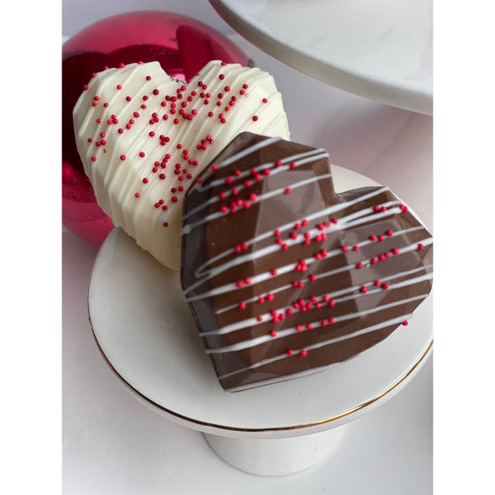 Chocolates Unlimited by Denise - Wholesale Chocolate - Valentine Heart Hot Chocolate Bombs 2