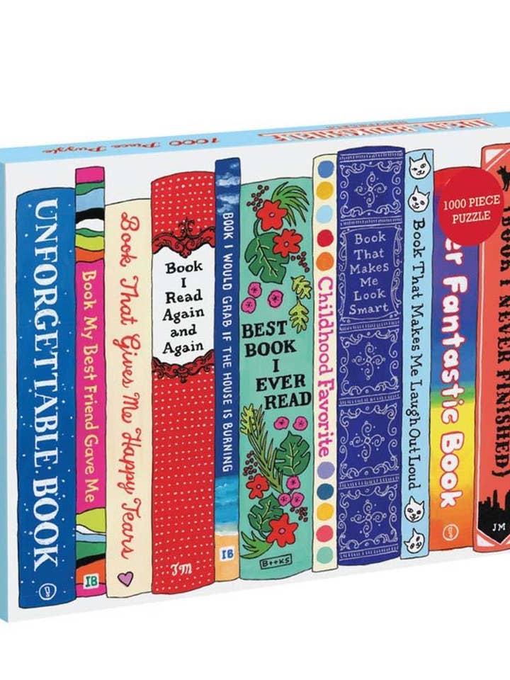 Ideal Bookshelf: Universals 1000 Piece Puzzle for wholesale by Chronicle Books
