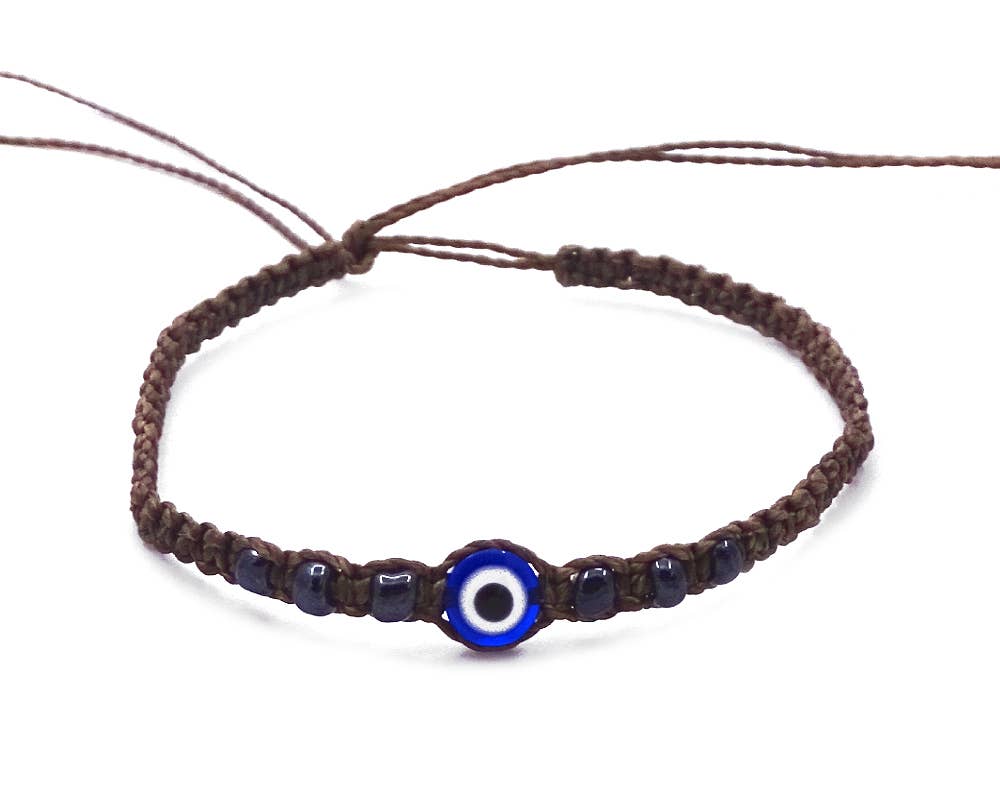 Pichincha - Wholesale Beaded Bracelet - Evil Eye Bead Thin Macrame Friendship Bracelet9