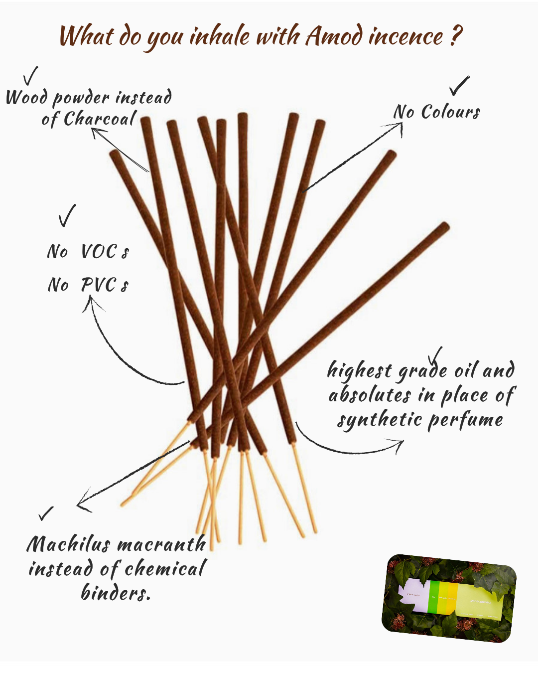 Amod aromas - Wholesale Incense - Artisanal Delight - Incense + burner gift set5