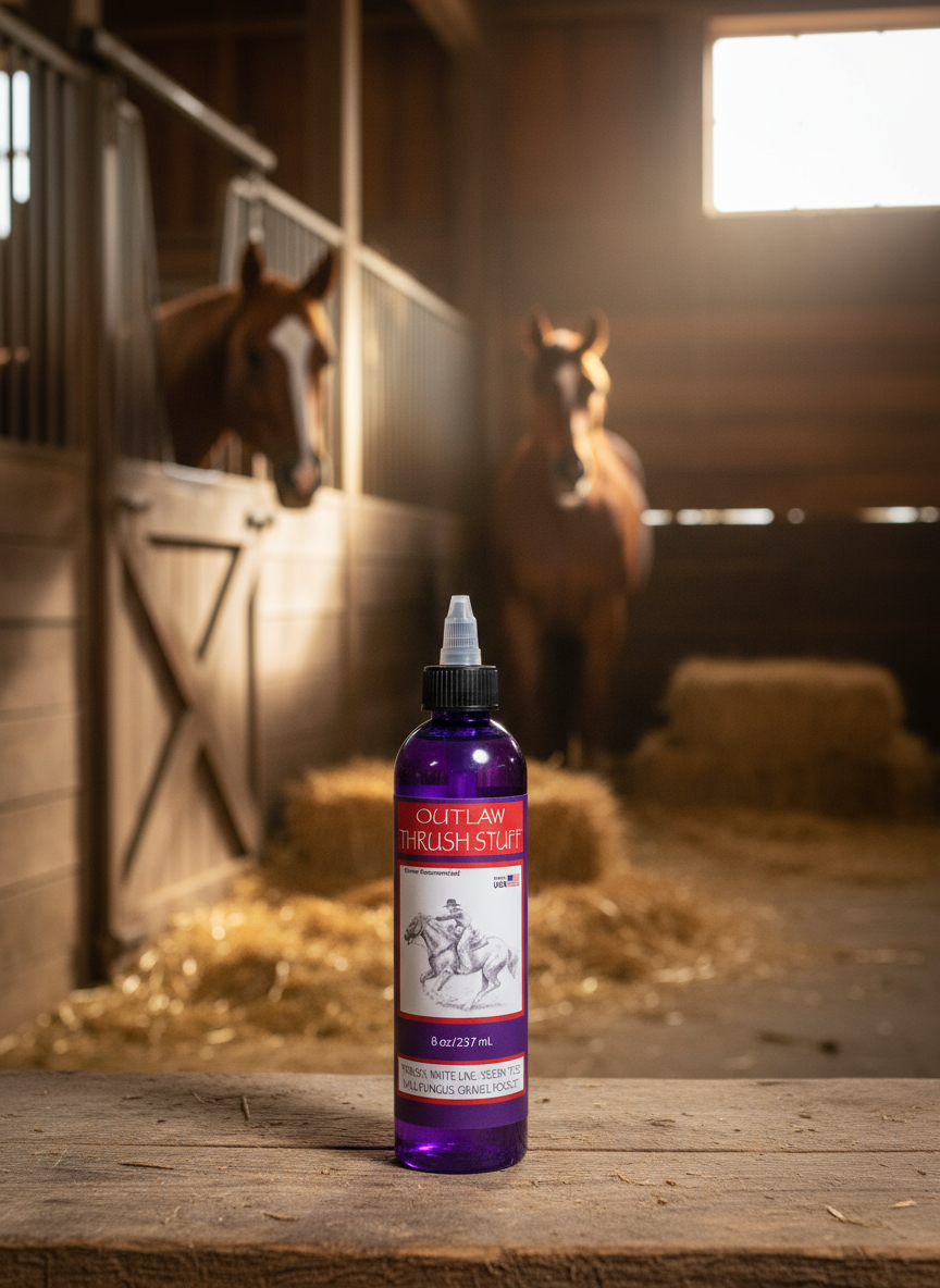 Outlaw Thrush Stuff – wholesale Horse conditioner/grooming aid – Thrush Treatment for Horses – Outlaw Thrush Stuff (8 oz)9