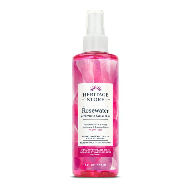 Heritage Store - Wholesale Face & Body Mist/Water - Rosewater 2oz/4oz/8oz