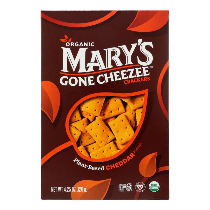 Ware Spark - Wholesale Crackers - Mary's Gone Crackers - Crckrs Plnt Bsd Ched - Case Of 6-4.25 Oz