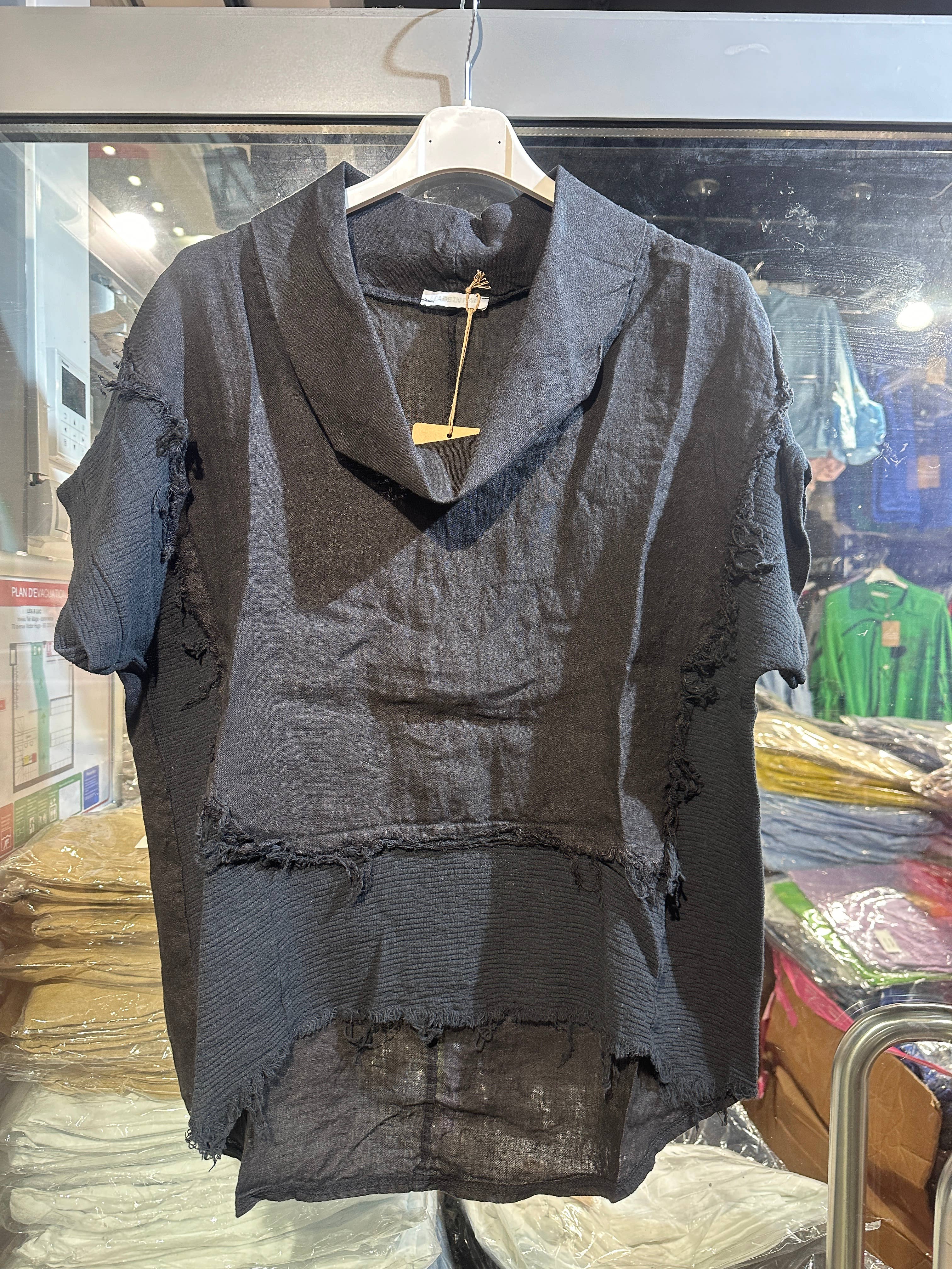 LÉA & LUC – Großhandel Bluse – Damen – 100 % Leinenbluse REF. 462323