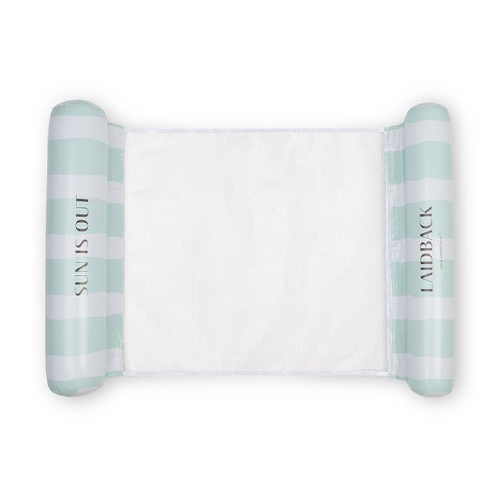 Swim Essentials | Resort Stripe | Matelas Flottant Vert pour la vente par Swim Essentials