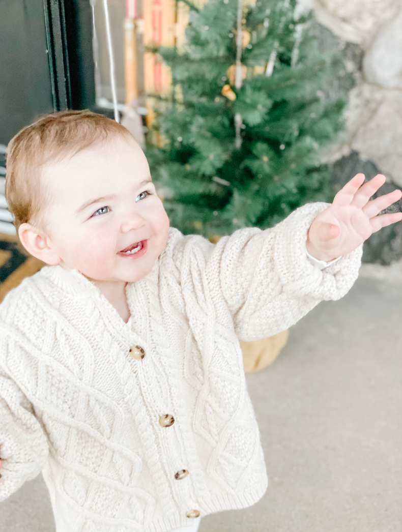 Piper's Closet - Wholesale Cardigan - Baby - Cable Knit Cardigan0