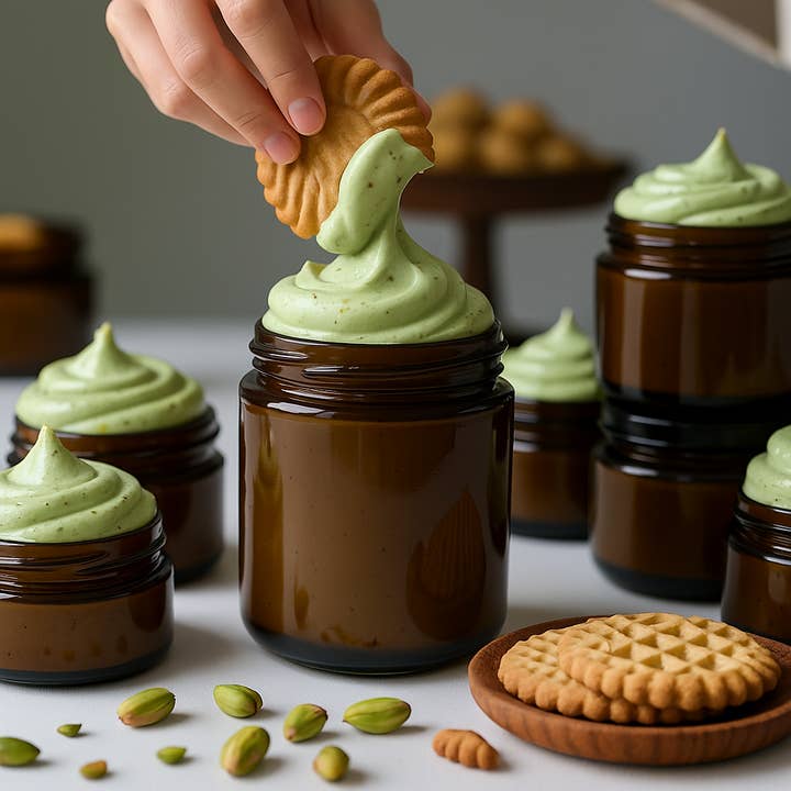 Beautique Goals - Wholesale Dip - Mini Pistachio Cream with Kadayif Dips1