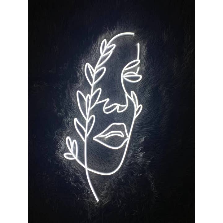 Glow Neon – Großhandel Neonschilder – Neonschilder mit Blumengesicht, Wanddeko1