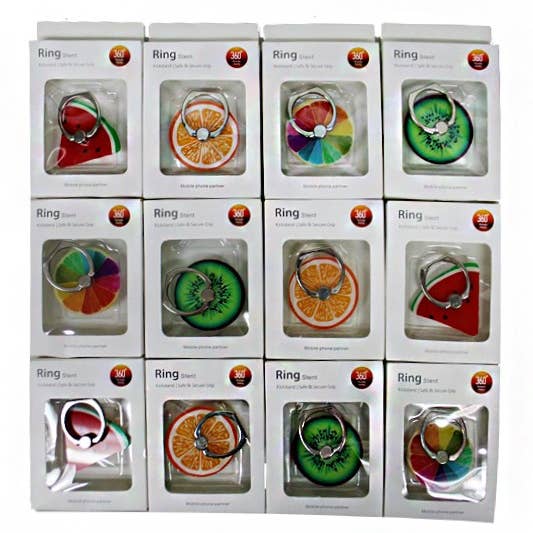 Cap Zone - Wholesale Phone Grip - Fruit Shape Mobile Phone Finger Grip Ring Holder