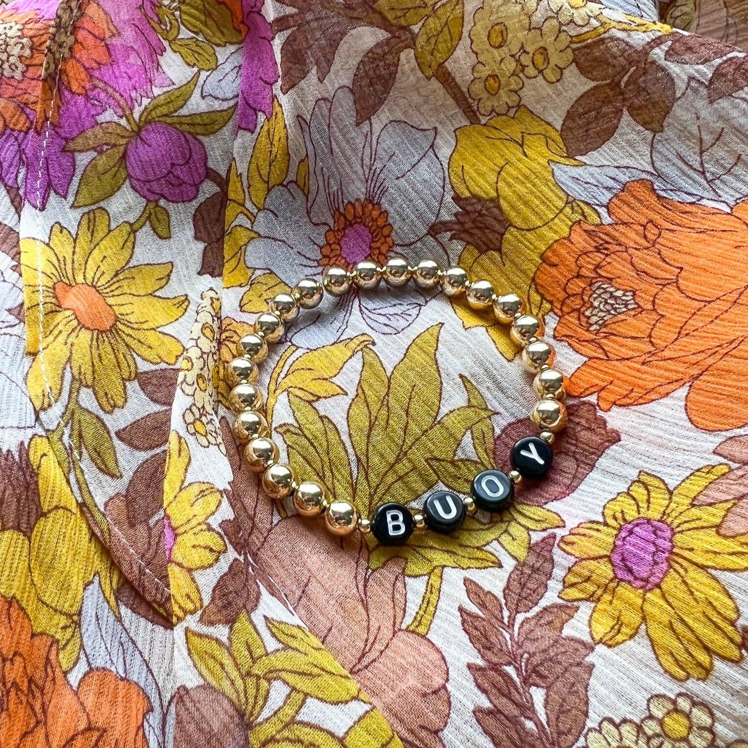 Names For Good - Wholesale Beaded Bracelet - The Gold with Gold Spacers Bracelet4