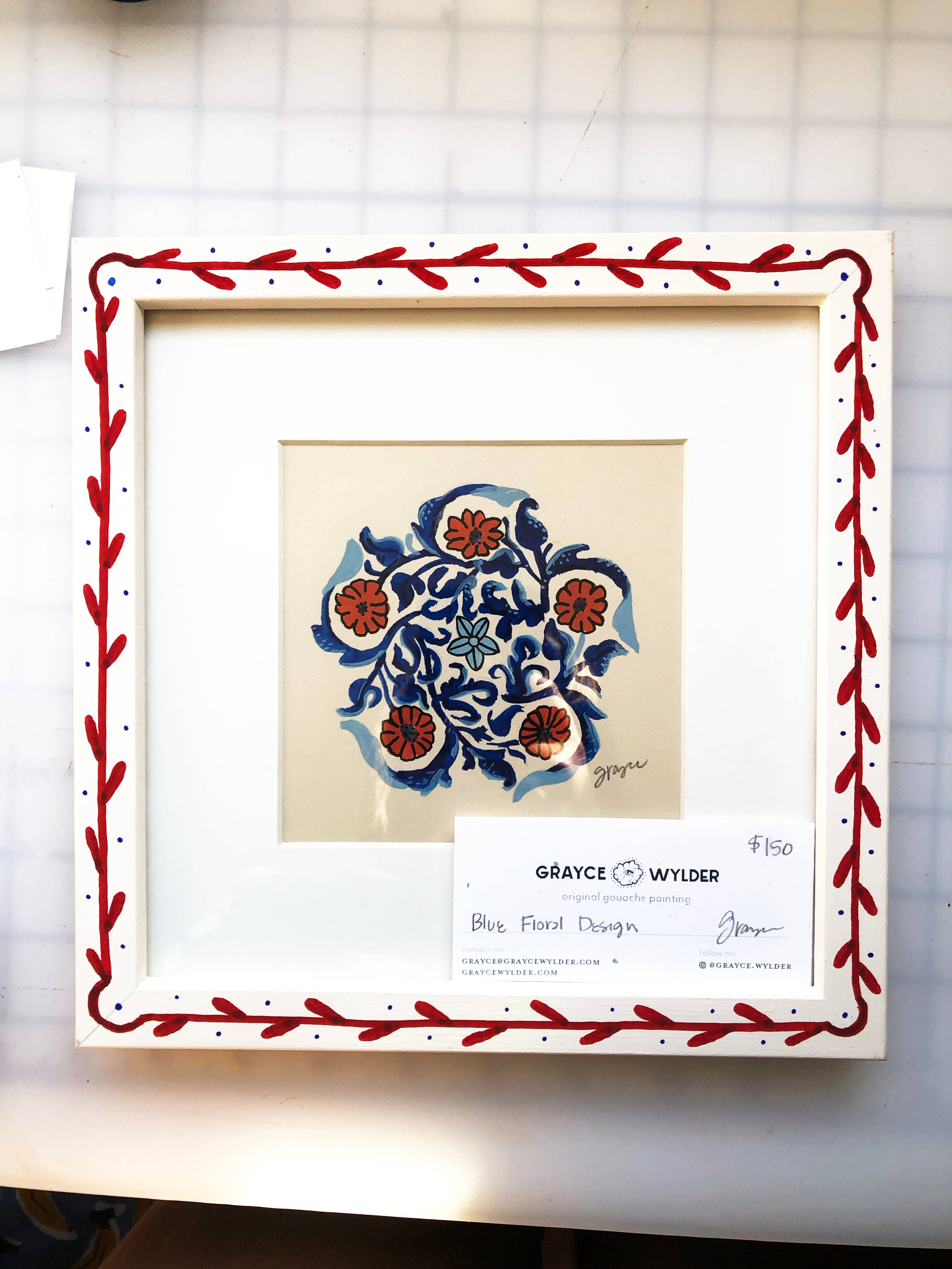 Grayce Wylder Creative Co - Wholesale Painting/Drawing - Framed Original Gouache Painting2