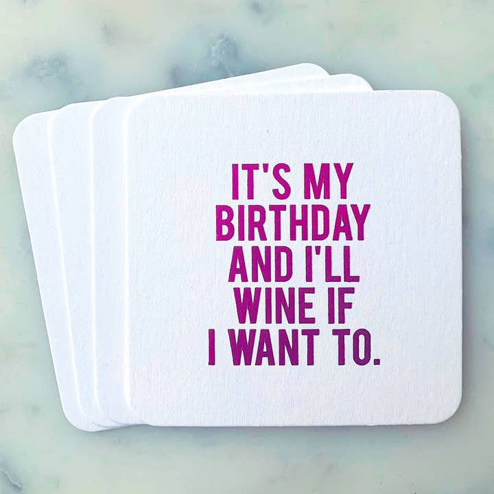 SippingTHIS - Wholesale Coasters - It's My Birthday Coasters