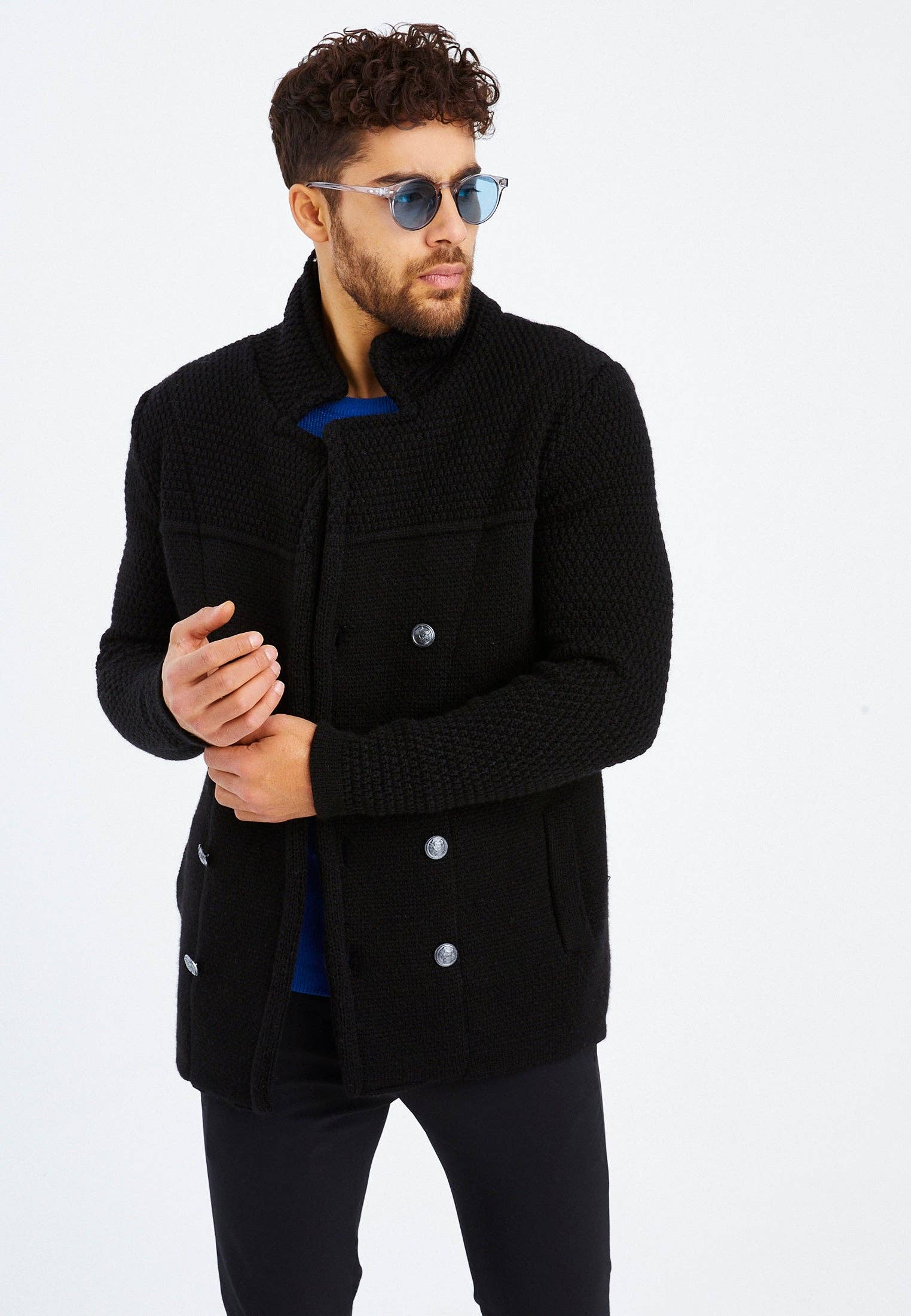 Leif Nelson GmbH - Wholesale Jacket - Men's - Men's Cardigan Shawl Collar LN-60007