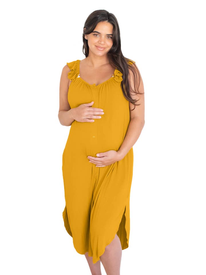 Ruffle Strap Labor & Delivery Gown and other Purchase Wholesale birthing gown. Free Returns & Net 60 Terms on Faire trending on Faire.
