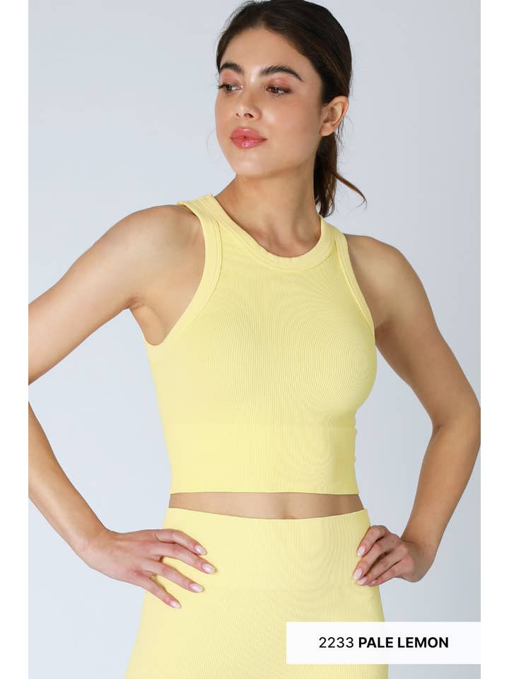 NIKIBIKI - Wholesale Knit Top - Women's - NS8259 - Ribbed High Neck Crop Top