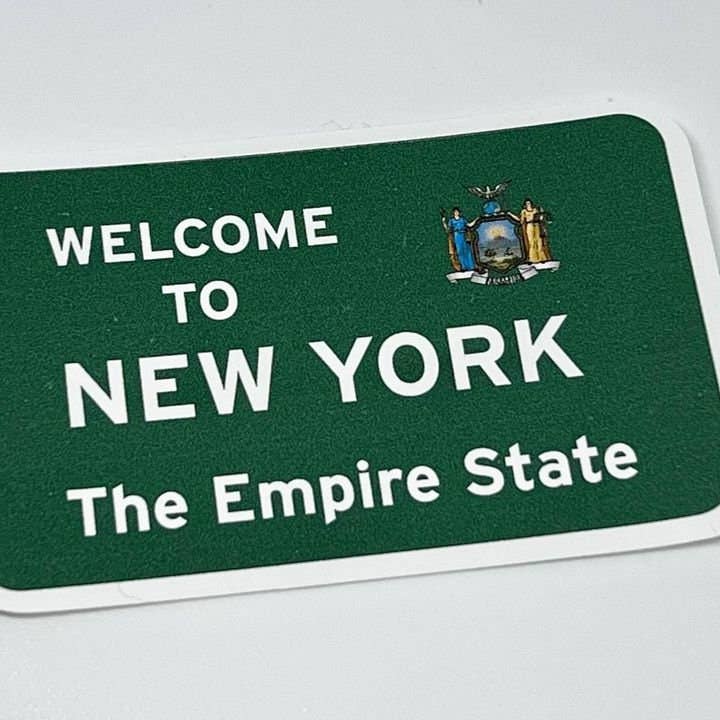 Welcome to New York Waterproof Sticker for wholesale by Sticker Mage