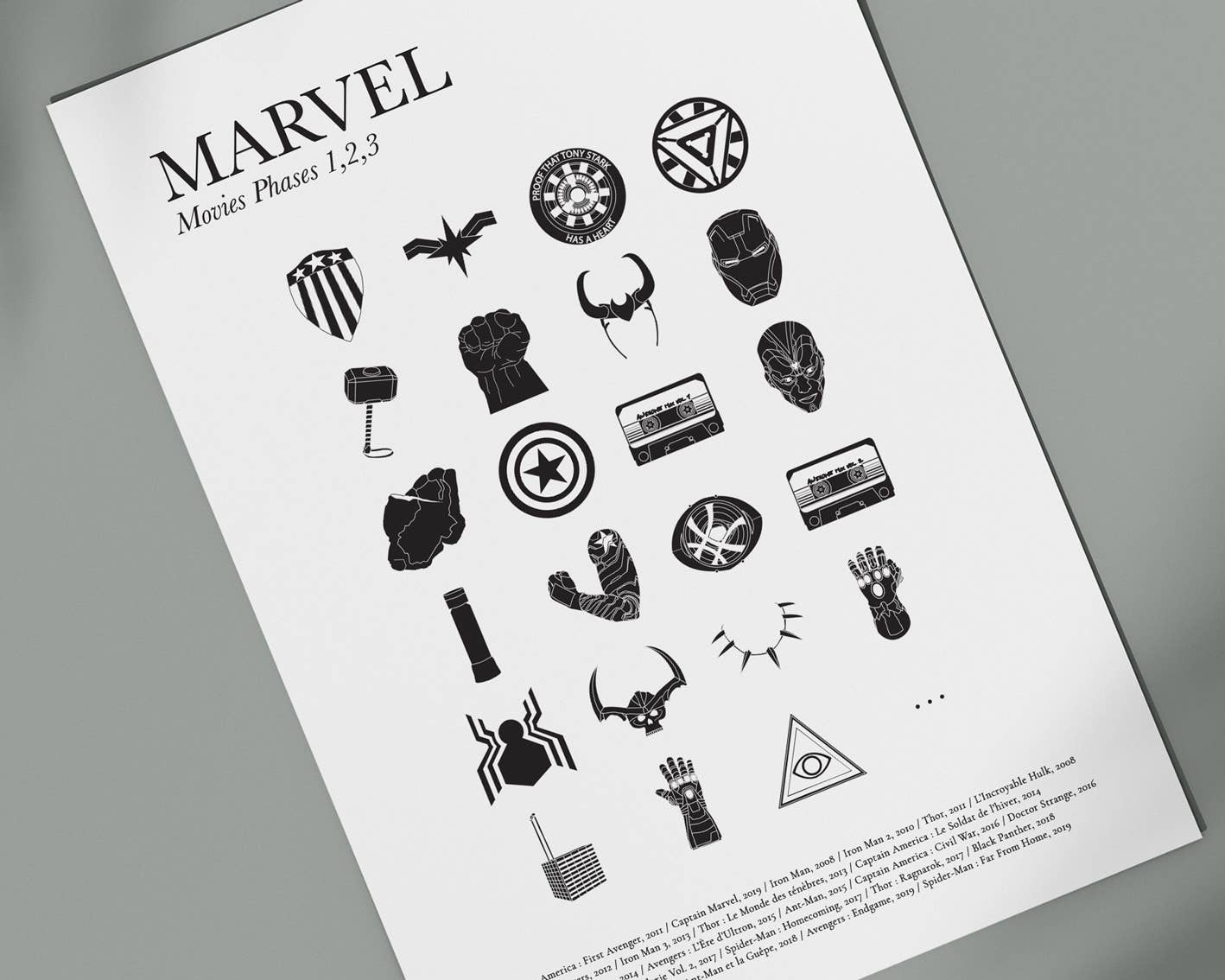 French Pair - Wholesale Poster - Marvel poster - 30x40cm2