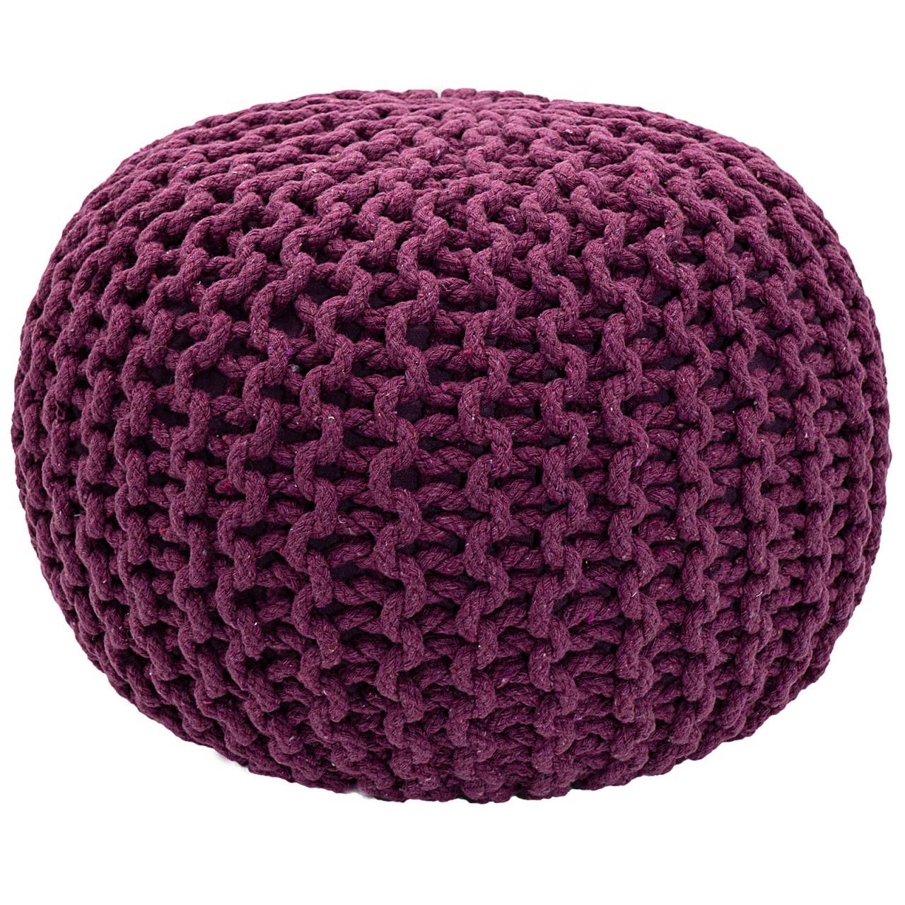 Voglrieder - Wholesale Pouf - Pouf, diameter 55 cm, knitted stool, pouf, pouf, floor cushion, large74