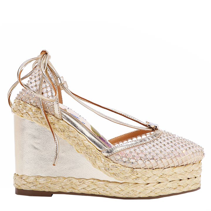 Nicole Lee USA – wholesale Skor med kilklack - Dam – MAYA WRAP ESPADRILLE KILKLACKSANDAL7