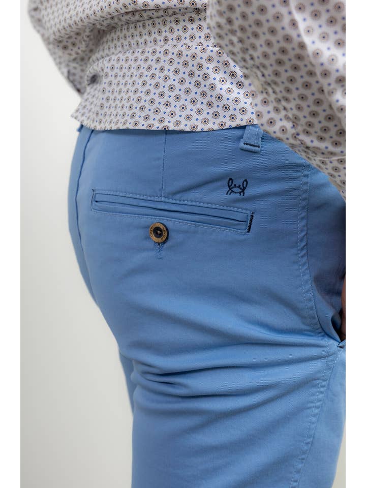 Custi Mikelo - Wholesale Pants - Men's - Light Blue Stretch Chino Pants