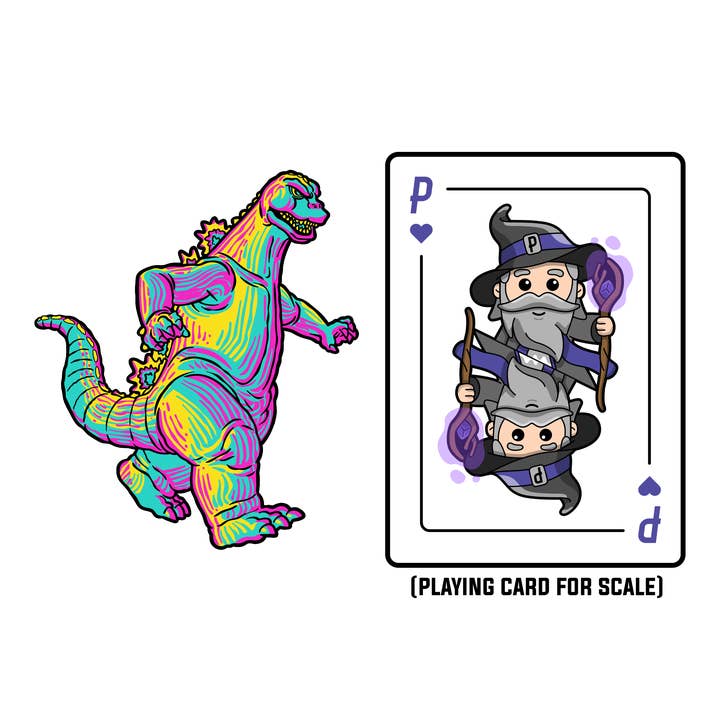 Pinfinity - Wholesale Lapel Pin/Button - Godzilla XL CMYK Edition AR Pin (Showa Era)2