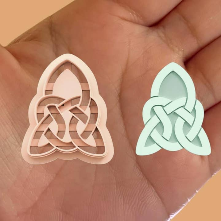 Celtic Knot Earring D polymer clay cutter for wholesale by Roussell Prints and Demand LLC