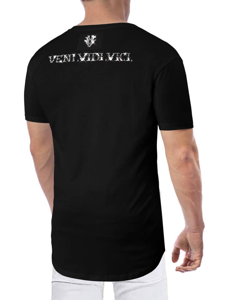 VVV HeeBad Men's T-Shirt O-Neck "CHAP" Black for wholesale by VENI.VIDI.VICI.MIAMI.LLC