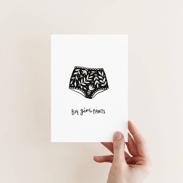 A Good Friend Is Like A Good Bra | Positive Affirmation Card for wholesale by Juniper Press