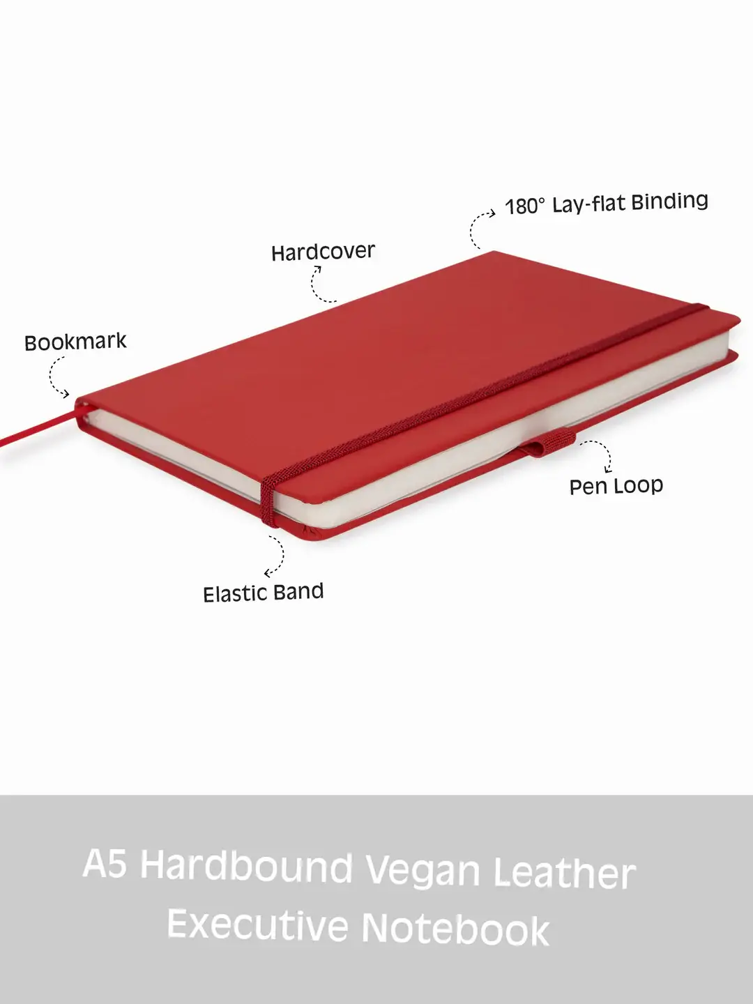 Doodle - Wholesale Notebook - 8.50 x 5.50in - A5 Notebooks - Vegan Leather - LINED8