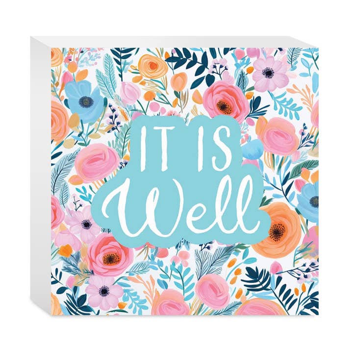 Spring Pastel It Is Well | 5x5 for wholesale by Clairmont & Co