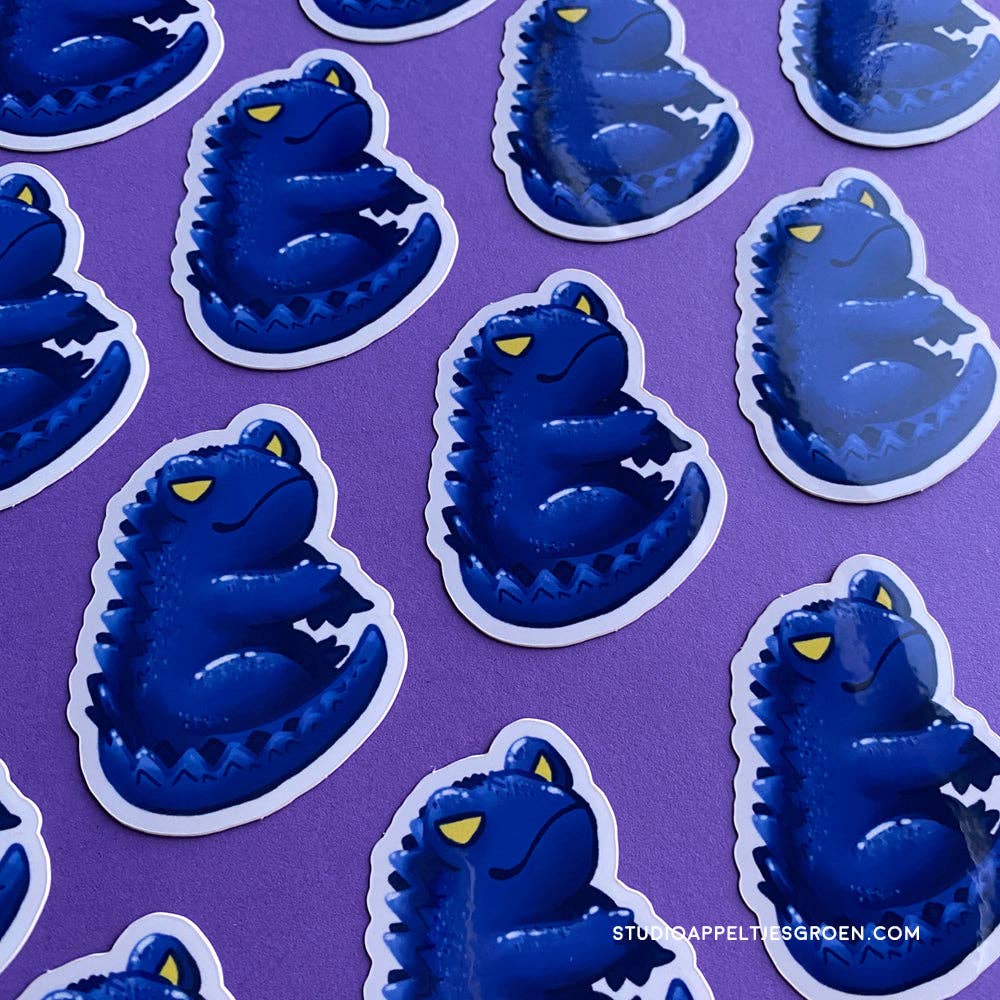 Studio Appeltjesgroen - Wholesale Sticker - Gojira Dino Frog vinyl sticker Halloween2