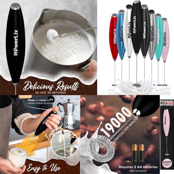 St. Louis Wholesale LLC - Wholesale Kitchen Tool/Gadget - Powerlix Milk Frothers -CTR- TEAL - Kitchen Fashion0