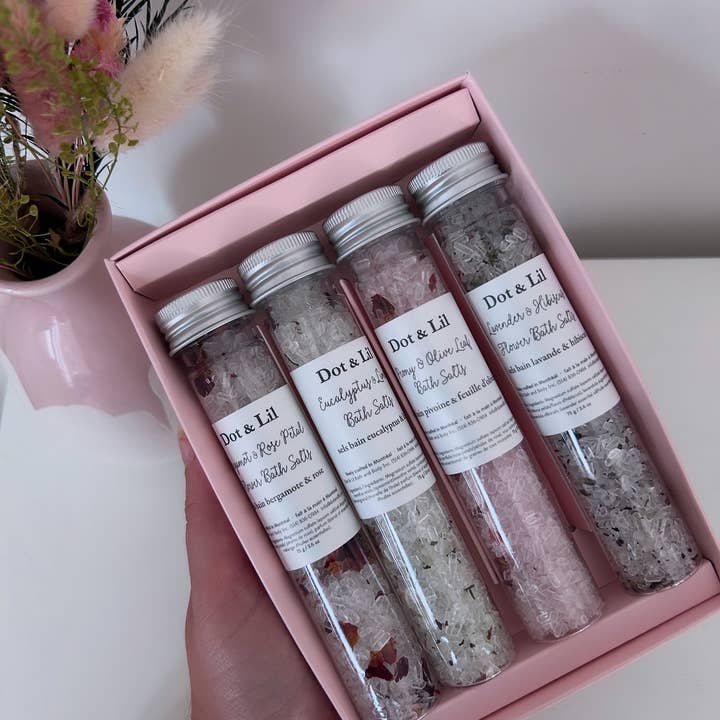 Dot & Lil - Wholesale Bath Salts - Library of Bath Salts gift set3