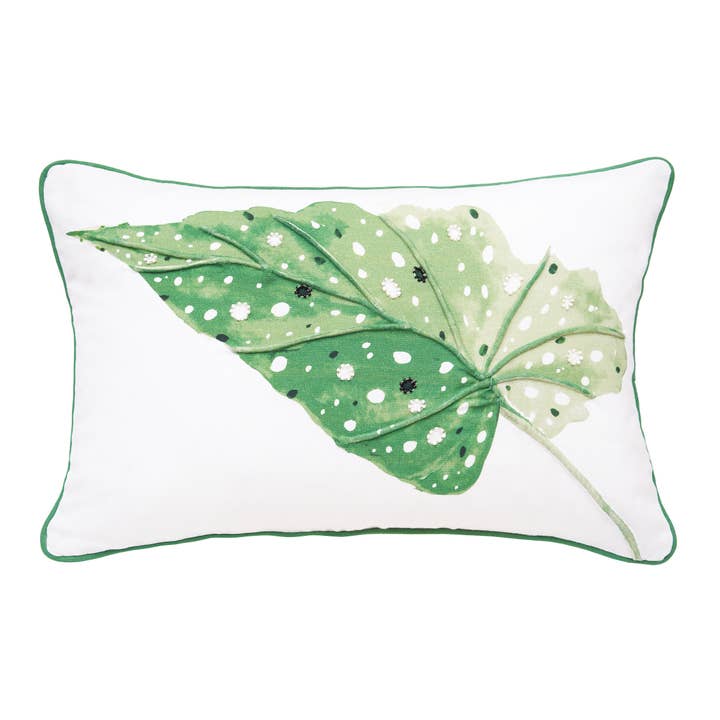 Begonia Leaf Throw Pillow for wholesale by C&F Home