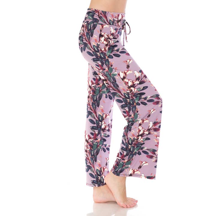Pantalon de pyjama à imprimé doux au beurre avec cordon de serrage pour la vente par Leggings Depot