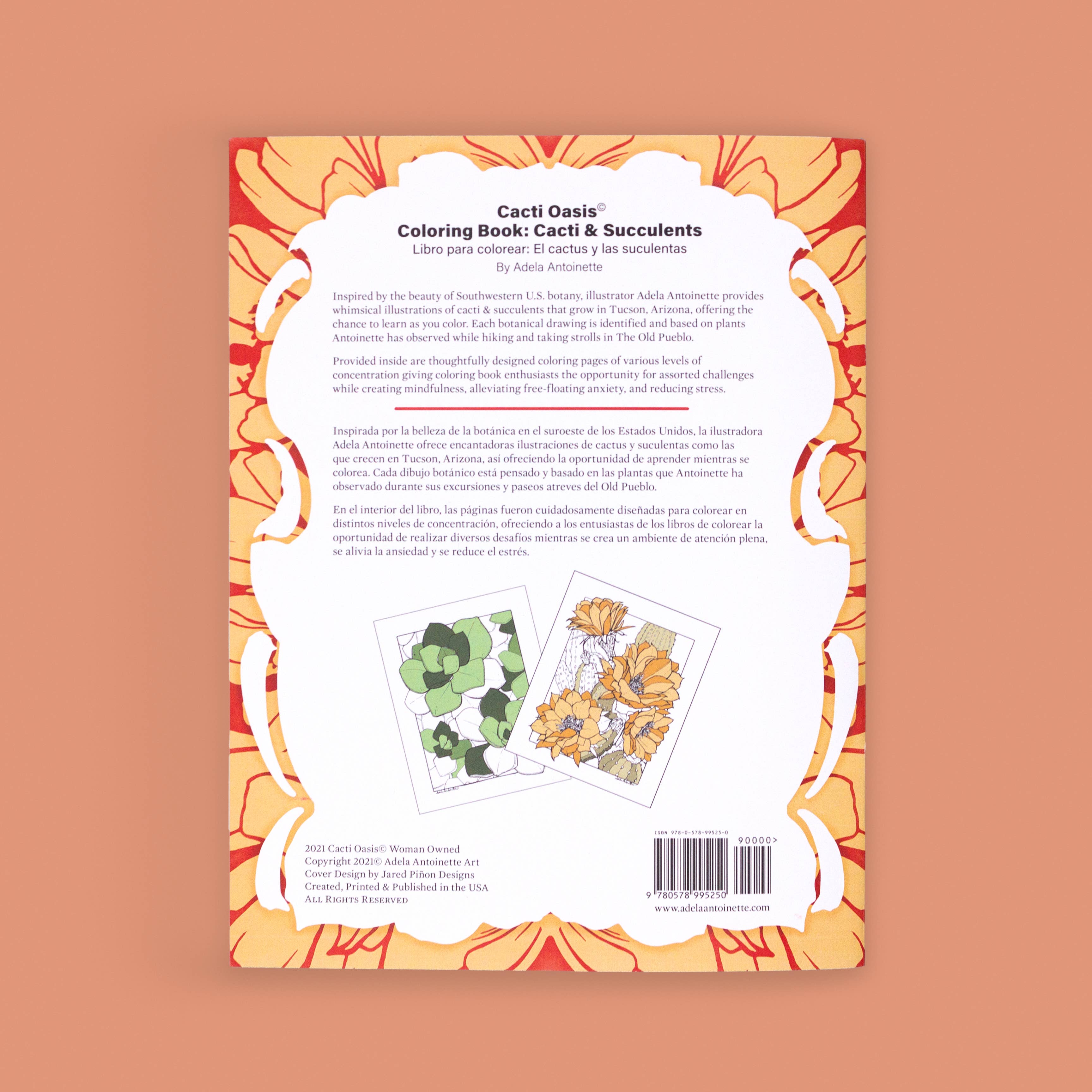 Cacti Oasis© - Wholesale Coloring & Activity Book - Adult - The Cacti Oasis© Coloring Book: Cacti & Succulents10