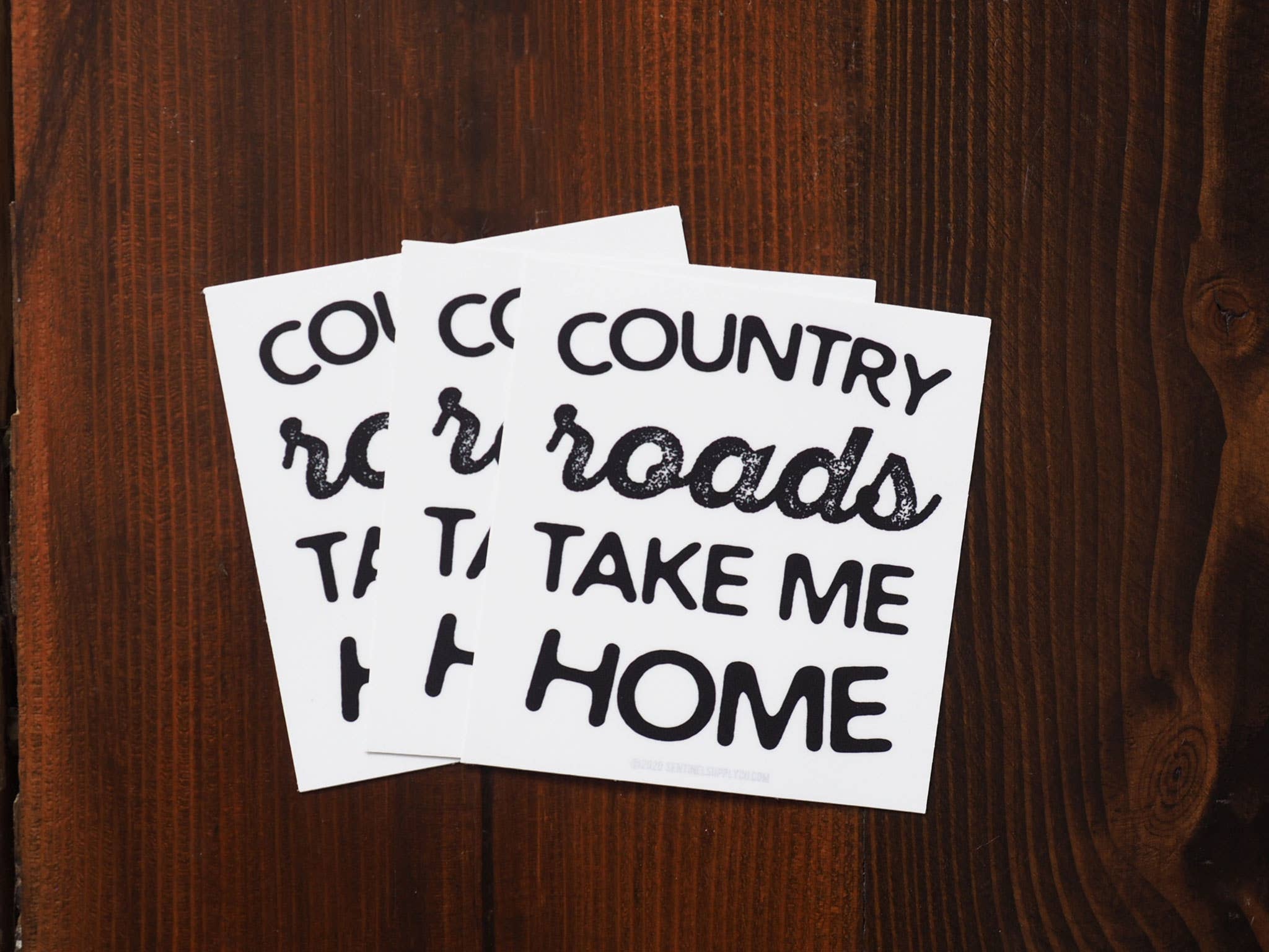 Sentinel Supply - Wholesale Sticker - Take Me Home Country Roads Sticker, Cute Lyrics Decal2