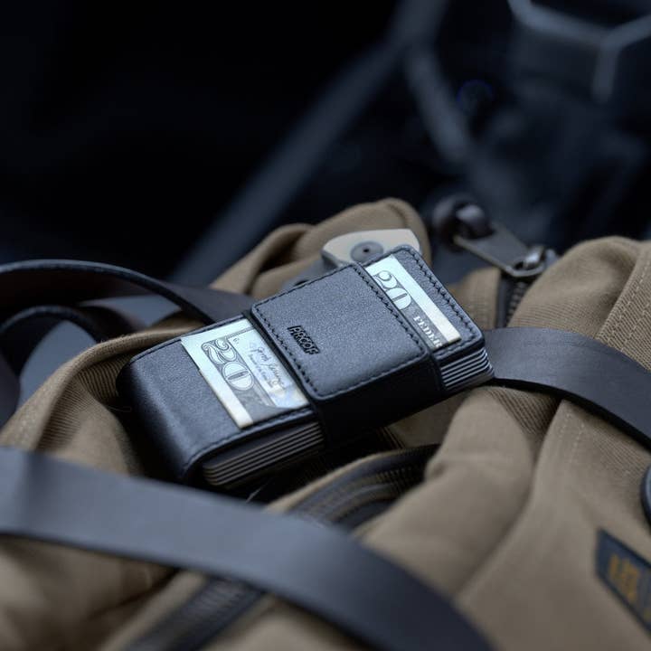 PROOF Wallets - Wholesale Wallet - Men's - PROOF Wallet | The Apex | Matte Black Full Grain Leather & Satin Gunmetal5