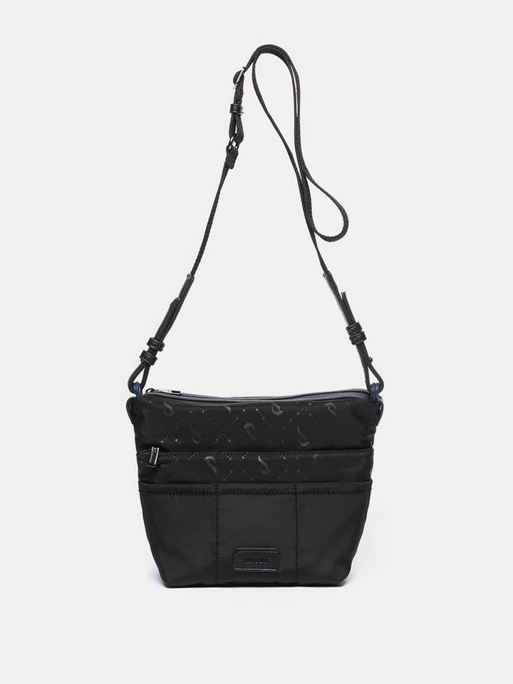 Organizer per borse in materiale riciclato nero per la vendita all'ingrosso da parte di Abbacino