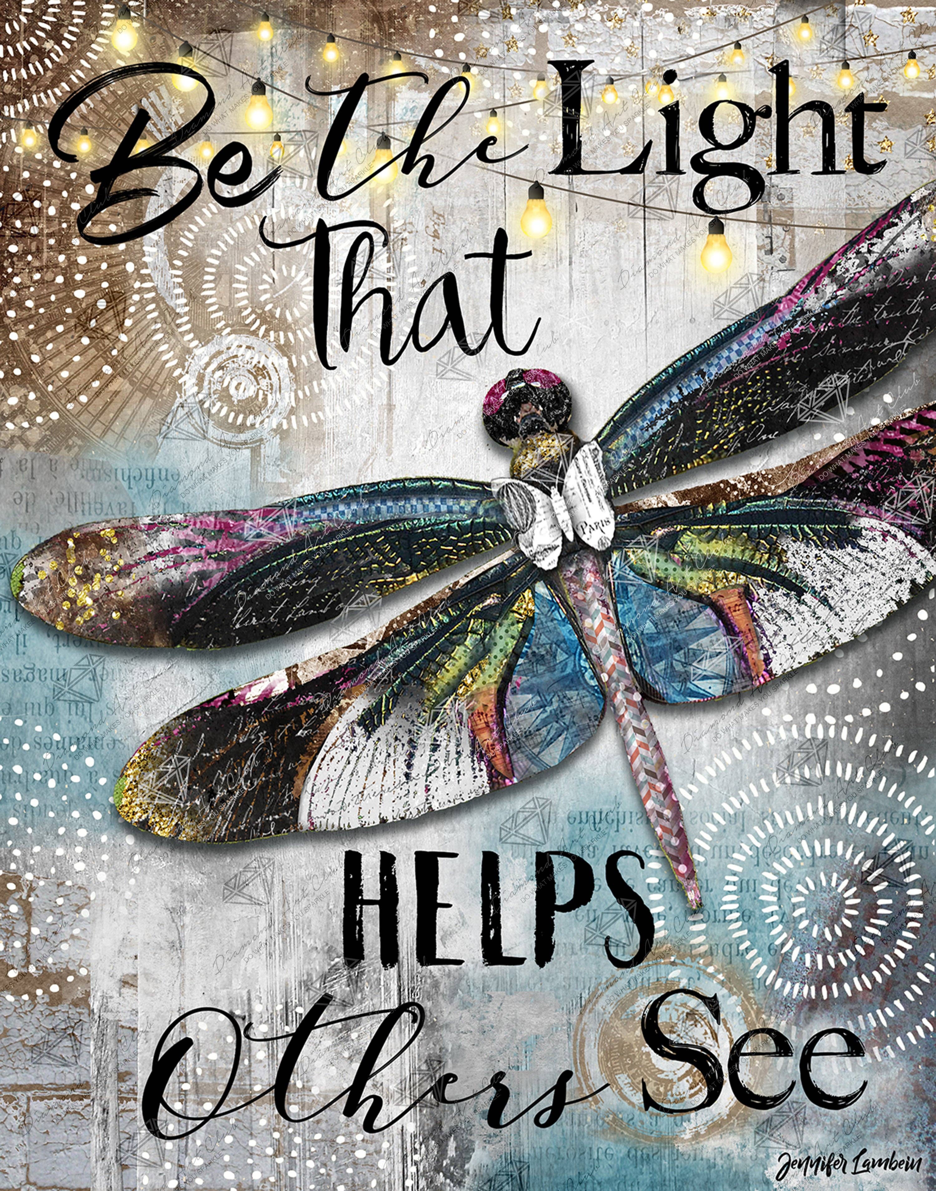 Diamond Art Club - Wholesale DIY Craft Kit - Be the Light Dragonfly