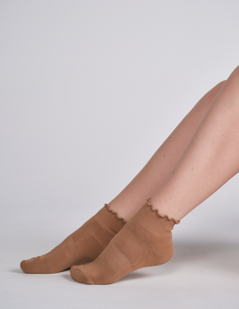 LUCKY HONEY - Wholesale Socks - Women's - Everyday Ruffle Cropped Crew Sock9