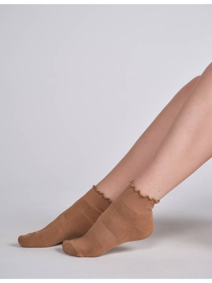 LUCKY HONEY - Wholesale Socks - Women's - Everyday Ruffle Cropped Crew Sock10