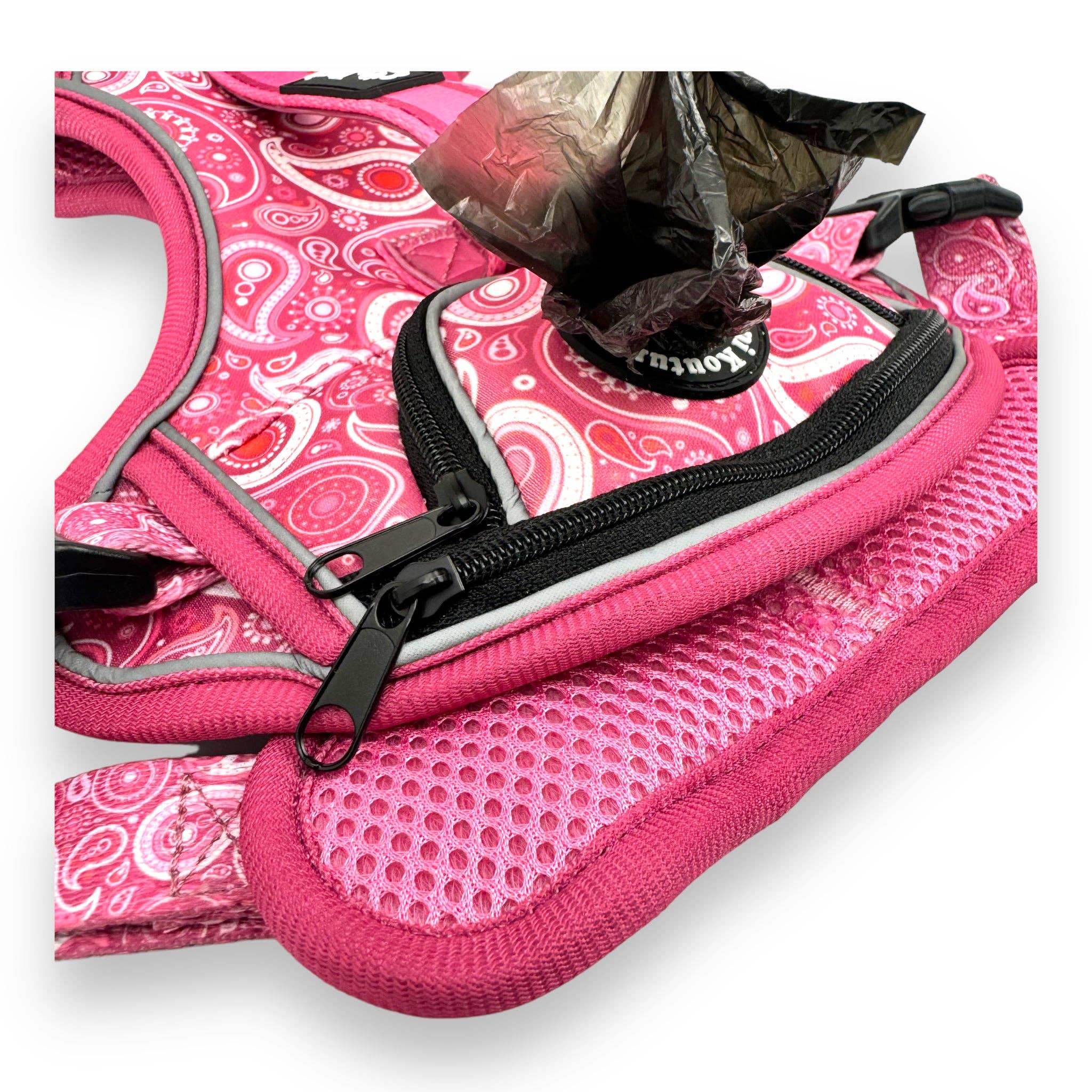 Kani Kouture - Wholesale Pet Harness - Dog - Pink Paisley - Adventure Harness6