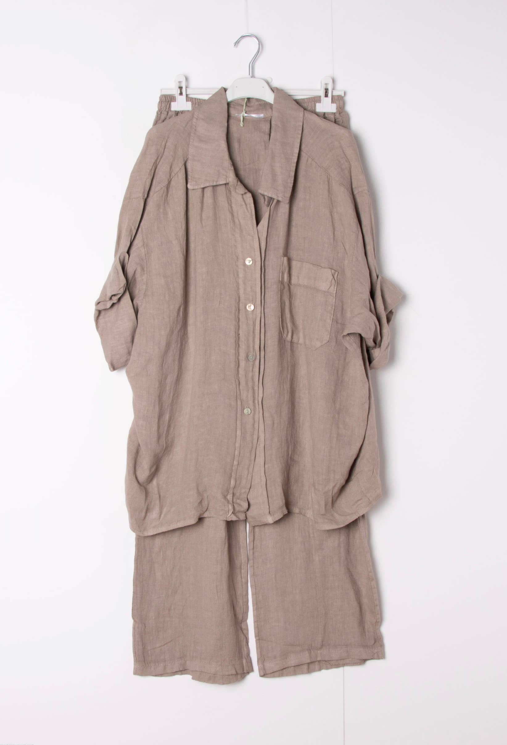 Happy look – Engroshandel Top- og buksesæt (IKKE Loungewear) - Dame – Linnedragt i to dele – Naturlig elegance & komfort12