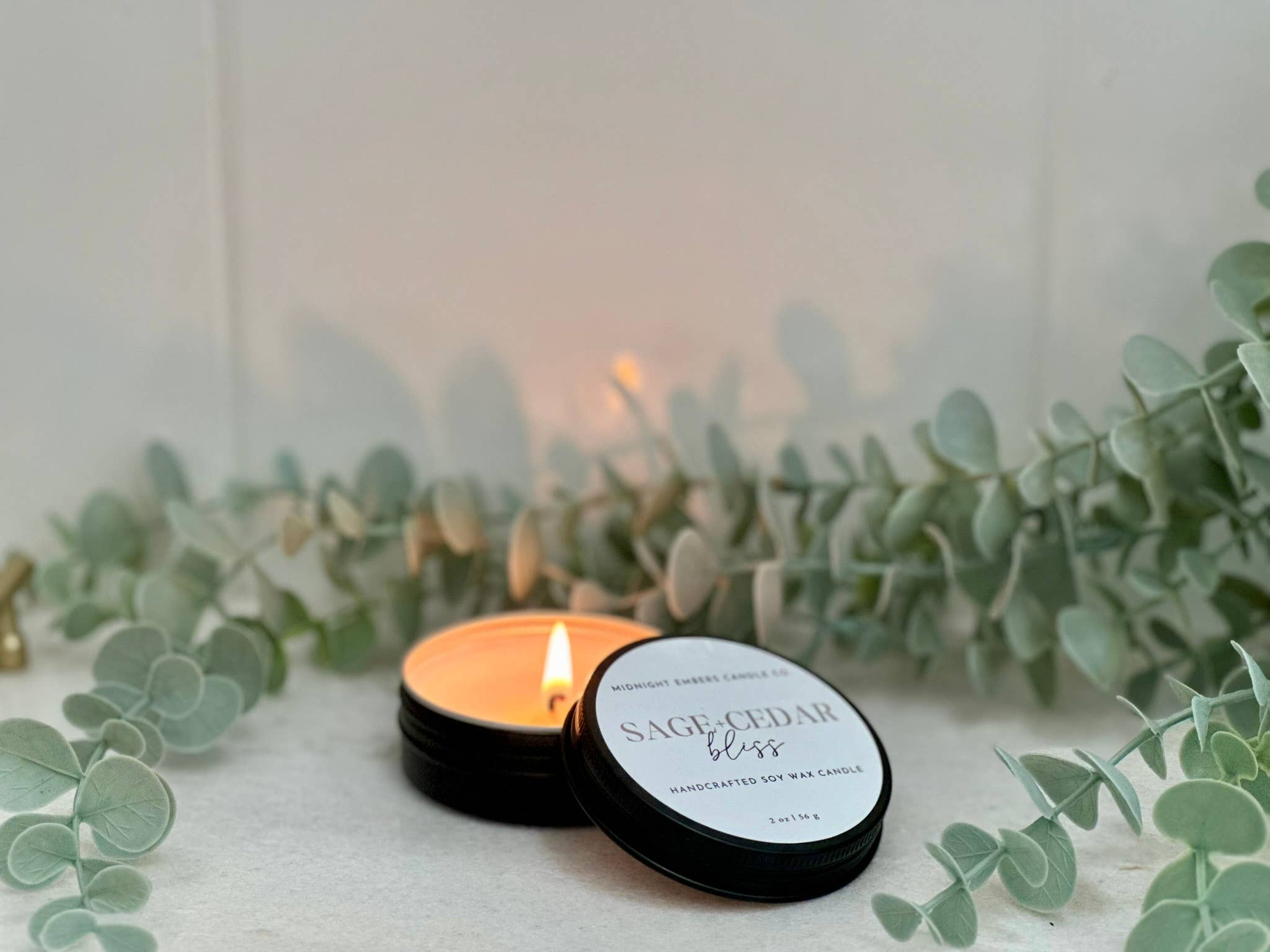 Midnight Embers Candle Co. - Wholesale Jar/Filled Candle -  2 oz. | Travel Tin Candles | Hand poured | Event Favors9