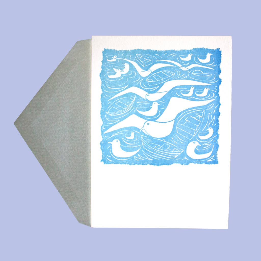 Saturn Press - Wholesale Everyday Greeting Card - Gulls2