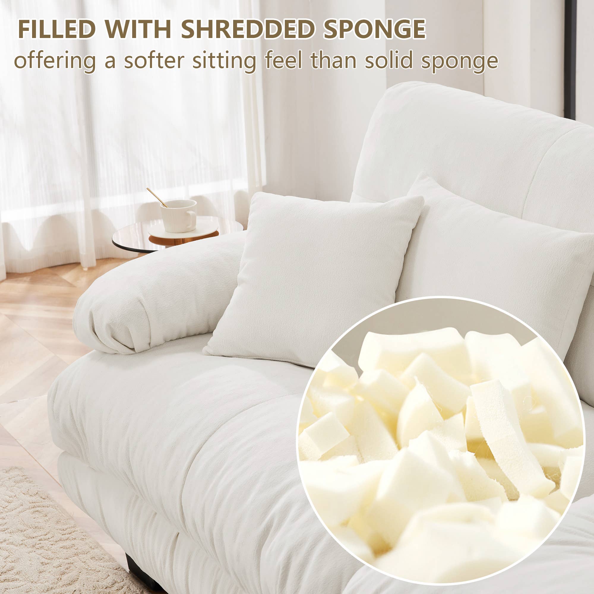 39F Inc. - Wholesale Sofa - Modular U-Shaped 4-Seat Green Chenille Sectional Sofa17