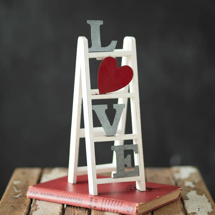 CTW Home Collection - Wholesale Decorative Tabletop Object - Tabletop Love Ladder0